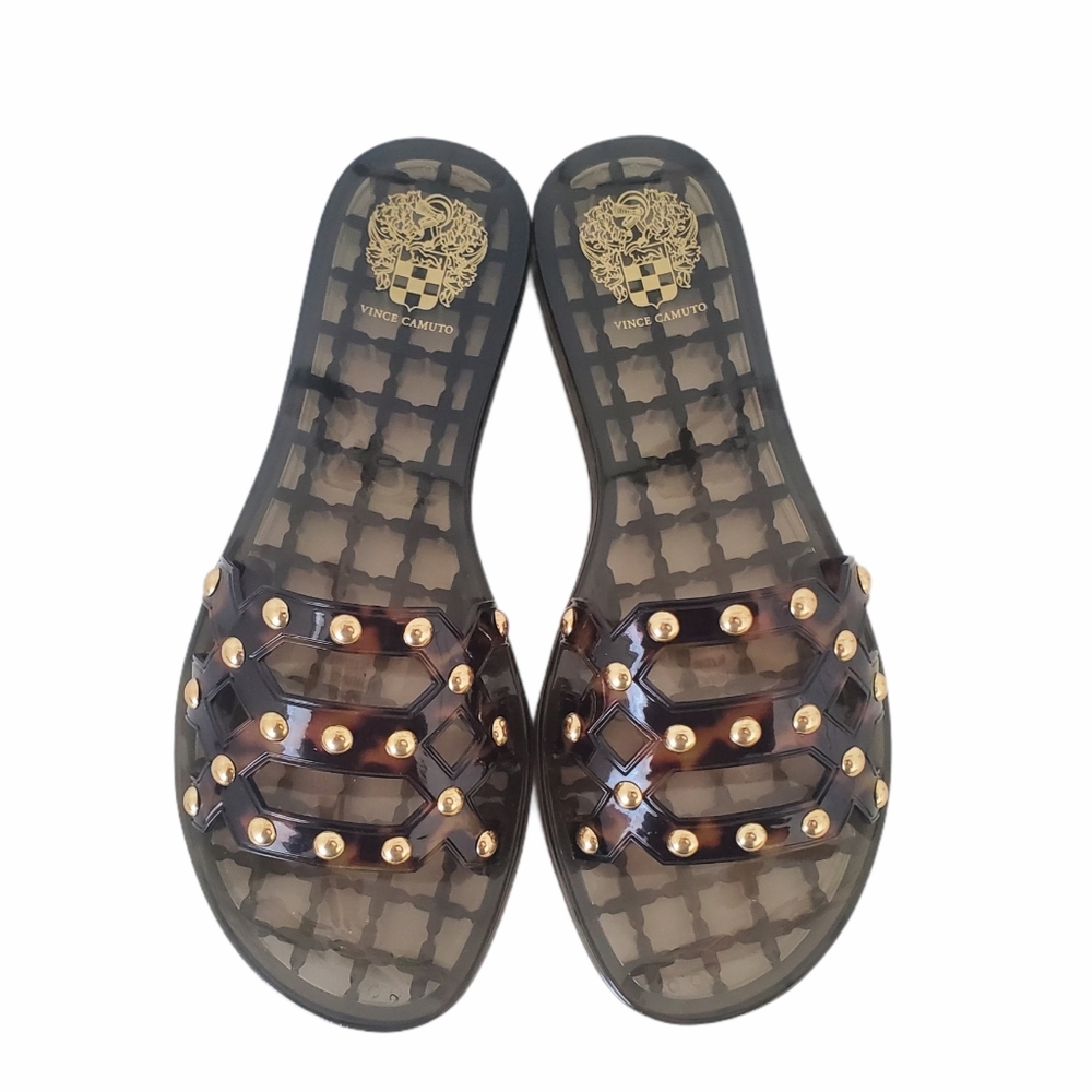 Vince Camuto Studded Carron Jelly Slides